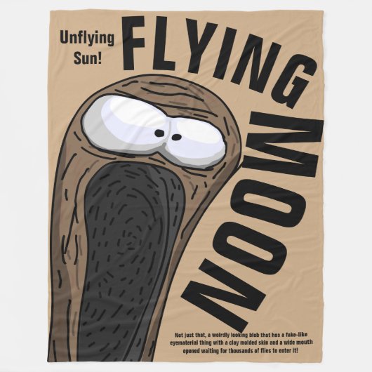Flying Moon Blanket Fleecedecke (Vorderseite)