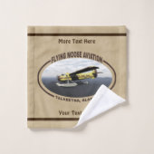 Flying Moose Aviation de Havilland DH3-C Otter Badhandtuch Set (Waschlappen)