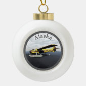 Flying Moose Aviation de Havilland DH3-C Otter Keramik Kugel-Ornament (Vorderseite)