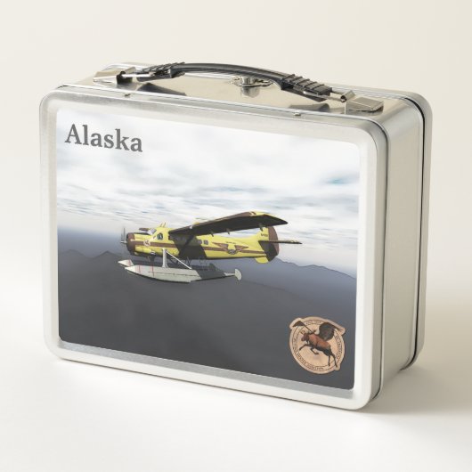 Flying Moose Aviation de Havilland DH3-C Otter Metall Lunch Box (Rückseite)