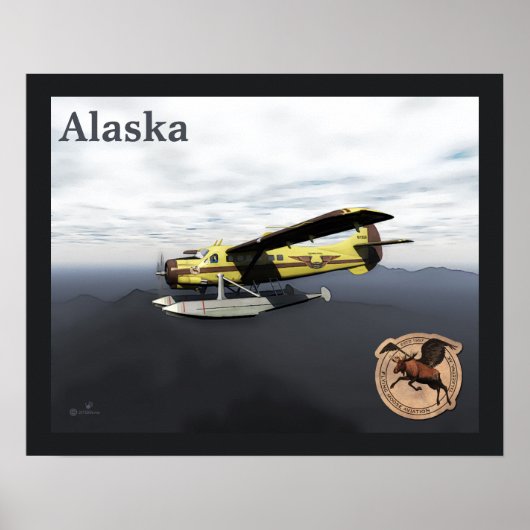 Flying Moose Aviation de Havilland DH3-C Otter Poster (Vorne)