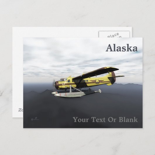 Flying Moose Aviation de Havilland DH3-C Otter Postkarte (Vorne/Hinten)