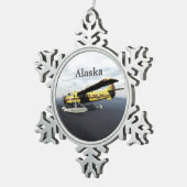 Flying Moose Aviation de Havilland DH3-C Otter Schneeflocken Zinn-Ornament (Rechts)