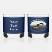 Flying Moose Aviation de Havilland DH3-C Otter Whiskyglas (Rückseite)