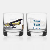 Flying Moose Aviation de Havilland Otter - Willkom Whiskyglas (Vorderseite)