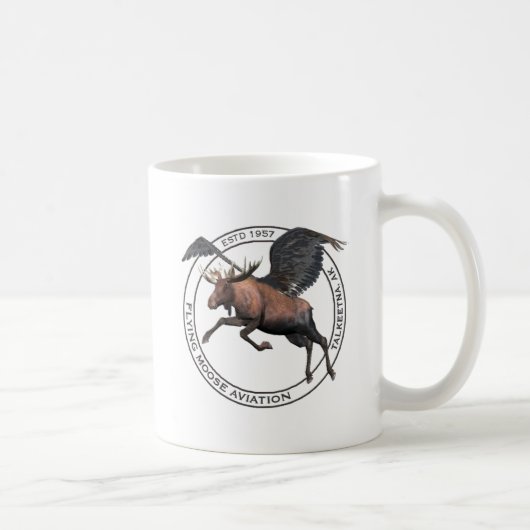Flying Moose Aviation Kaffeetasse (Rechts)