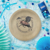 Flying Moose Aviation Logo Pappteller (Party)