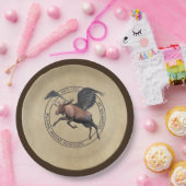 Flying Moose Aviation Logo Pappteller (Party)