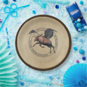Flying Moose Aviation Logo Pappteller (Party)