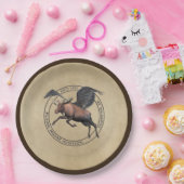 Flying Moose Aviation Logo Pappteller (Party)