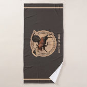 Flying Moose Aviation Patch Badehandtuch (Badehandtuch)