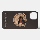 Flying Moose Aviation Patch Case-Mate iPhone Fall Hülle (Rückseite (Horizontal))