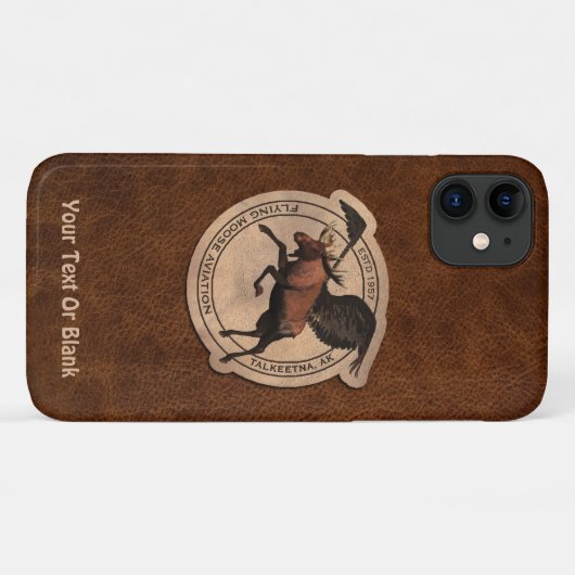 Flying Moose Aviation Patch Case-Mate iPhone Hülle (Rückseite (Horizontal))