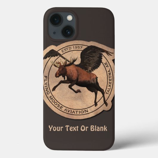 Flying Moose Aviation Patch Case-Mate iPhone Hülle (Rückseite)
