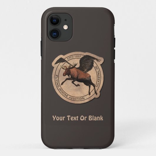 Flying Moose Aviation Patch Case-Mate iPhone Hülle (Rückseite)