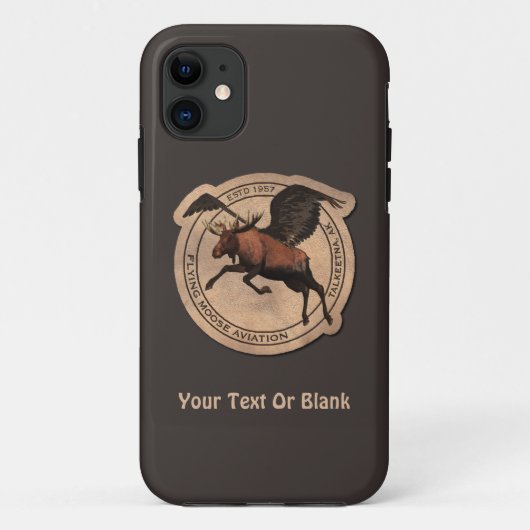 Flying Moose Aviation Patch Case-Mate iPhone Hülle (Rückseite)