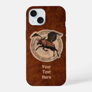 Flying Moose Aviation Patch Case-Mate iPhone-Hülle iPhone 15 Hülle