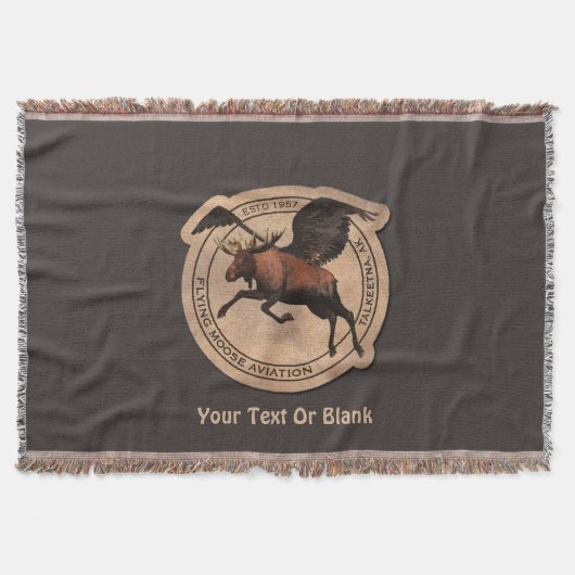 Flying Moose Aviation Patch Decke (Vorderseite)