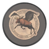 Flying Moose Aviation Patch Eishockey Puck (Vorderseite)