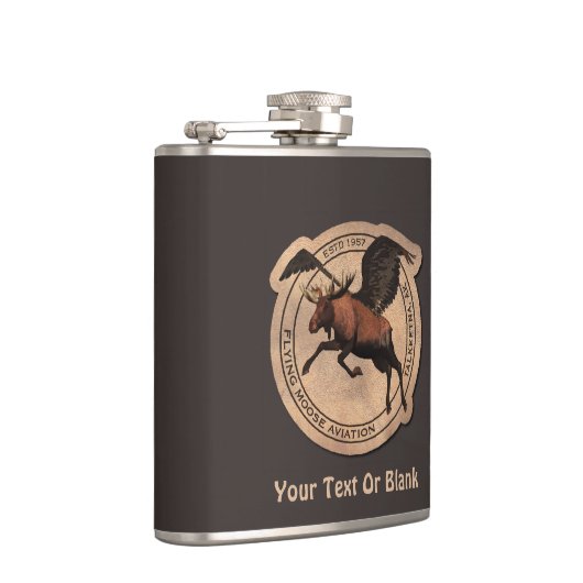 Flying Moose Aviation Patch Flachmann (Rechts)