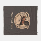 Flying Moose Aviation Patch Fleecedecke (Vorderseite (Horizontal))