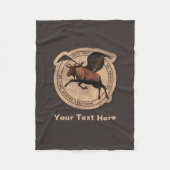 Flying Moose Aviation Patch Fleecedecke (Vorderseite)