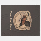 Flying Moose Aviation Patch Fleecedecke (Vorderseite (Horizontal))