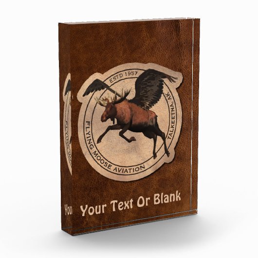 Flying Moose Aviation Patch Fotoblock (Links)