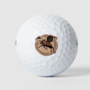 Flying Moose Aviation Patch Golfball