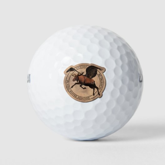 Flying Moose Aviation Patch Golfball (Vorderseite)
