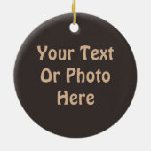 Flying Moose Aviation Patch Keramik Ornament (Hinten)