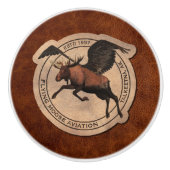 Flying Moose Aviation Patch Keramikknauf (Vorderseite)