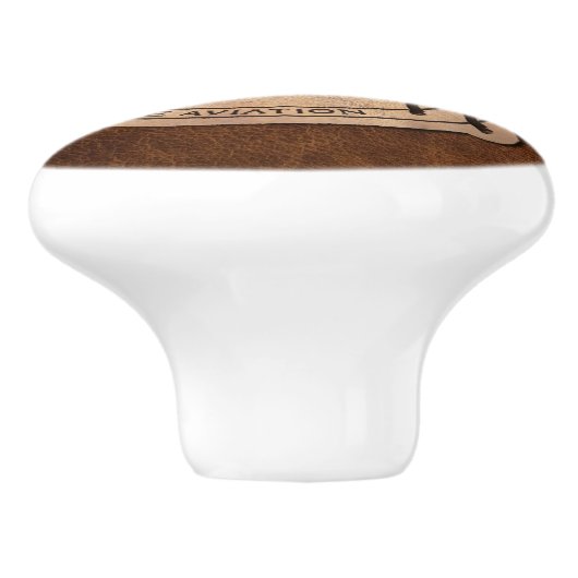 Flying Moose Aviation Patch Keramikknauf (Seitenansicht)