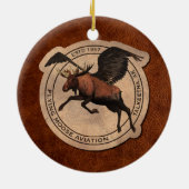 Flying Moose Aviation Patch Keramikornament (Hinten)