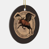 Flying Moose Aviation Patch Keramikornament (Rechts)