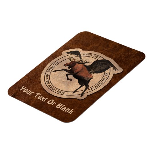 Flying Moose Aviation Patch Magnet (Linke Seite)