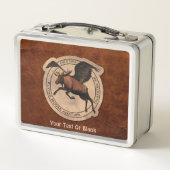 Flying Moose Aviation Patch Metall Lunch Box (Rückseite)