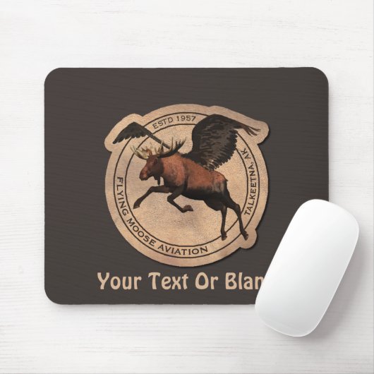 Flying Moose Aviation Patch Mousepad (Mit Mouse)