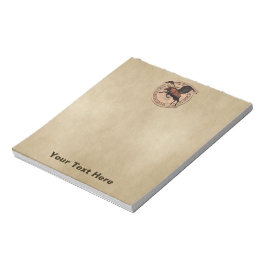 Flying Moose Aviation Patch Notizblock (Rotiert)