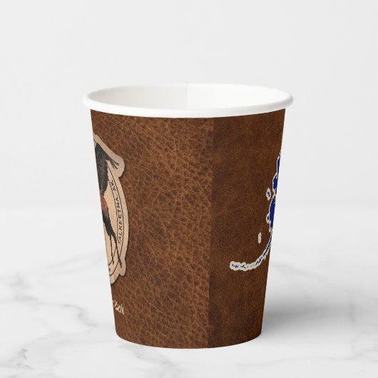 Flying Moose Aviation Patch Pappbecher (Links)