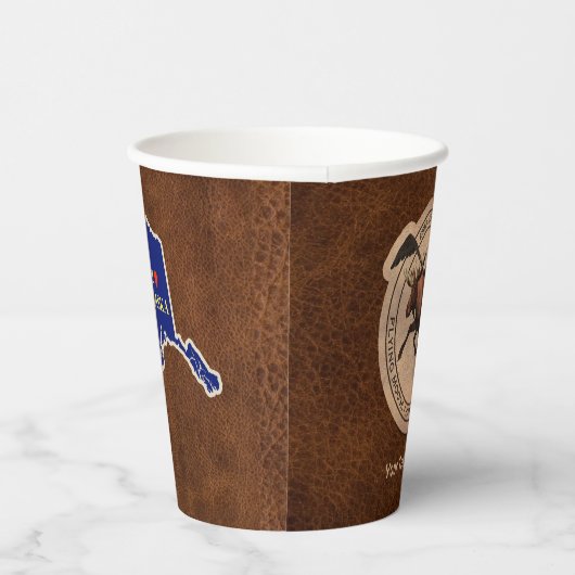 Flying Moose Aviation Patch Pappbecher (Rechts)