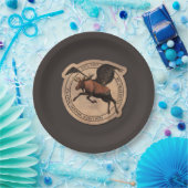 Flying Moose Aviation Patch Pappteller (Party)