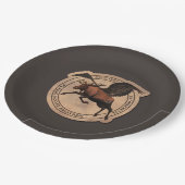 Flying Moose Aviation Patch Pappteller (Schrägansicht)