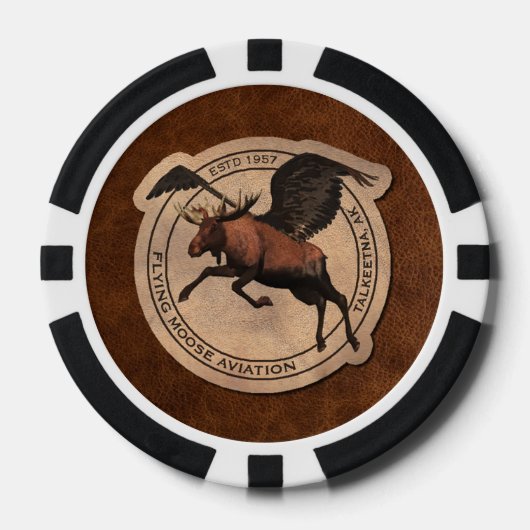 Flying Moose Aviation Patch Pokerchips (Vorderseite)