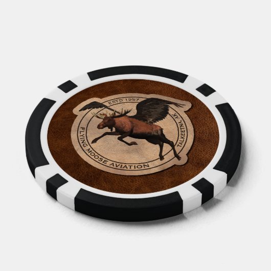 Flying Moose Aviation Patch Pokerchips (Einzeln)