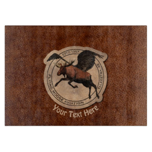 Flying Moose Aviation Patch Schneidebrett