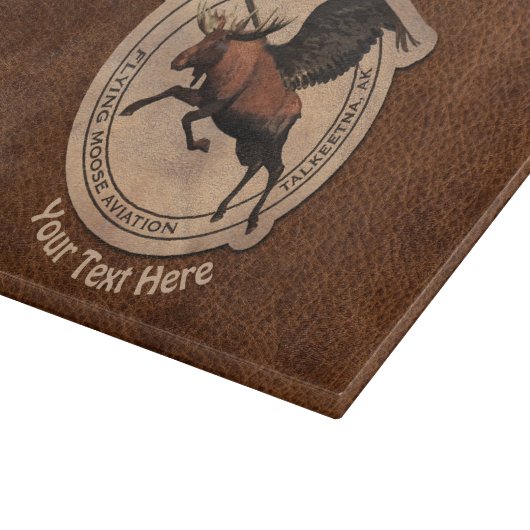 Flying Moose Aviation Patch Schneidebrett (Ecke)