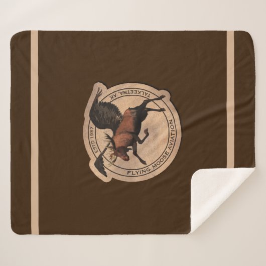 Flying Moose Aviation Patch Sherpadecke (Vorderseite (Horizontal))