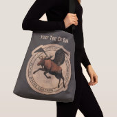 Flying Moose Aviation Patch Tragetaschen Mit Langen Trägern (Von Nahem)