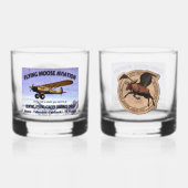 Flying Moose Aviation Patch Whiskyglas (Vorderseite)